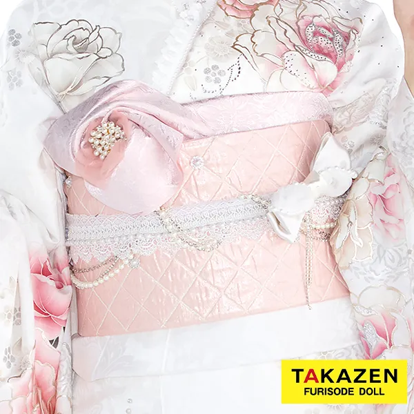 パールチェーン付き帯締めネットレンタル リボンパーツ かわいい