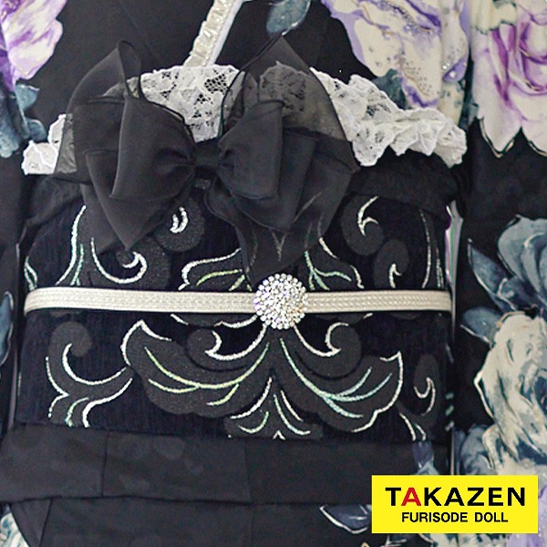 リボンレースしごき　黒　かわいい　髪飾りとしても使える♡