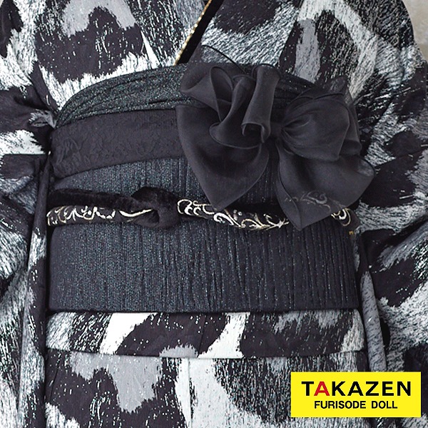 リボンレースしごき　黒　かわいい　髪飾りとしても使える♡