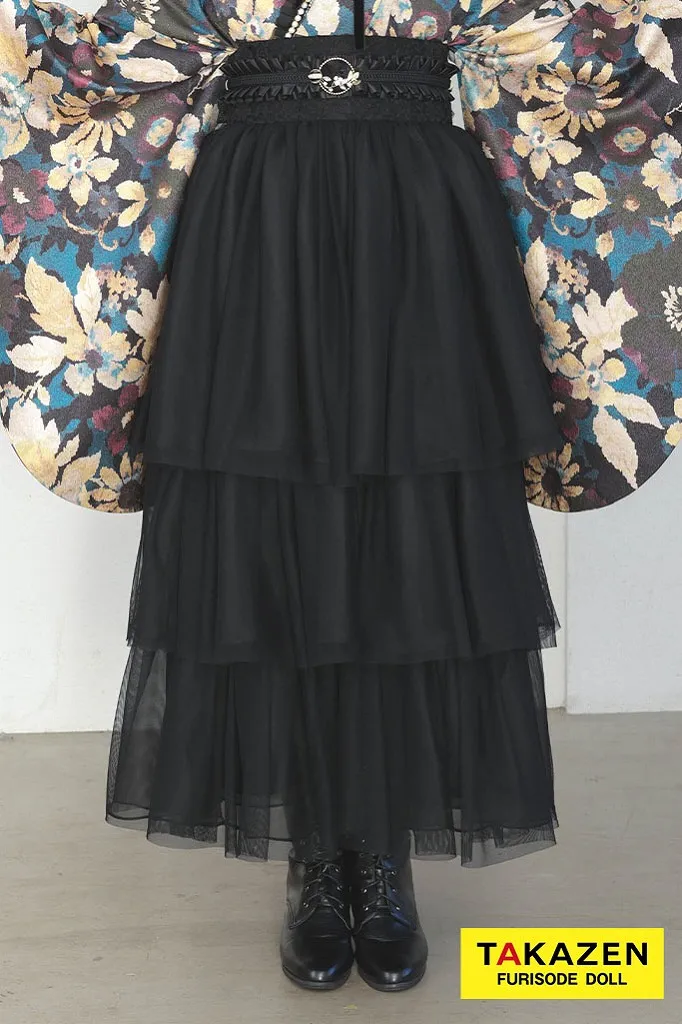 笑様専用　レース小振袖　ドレス袴黒