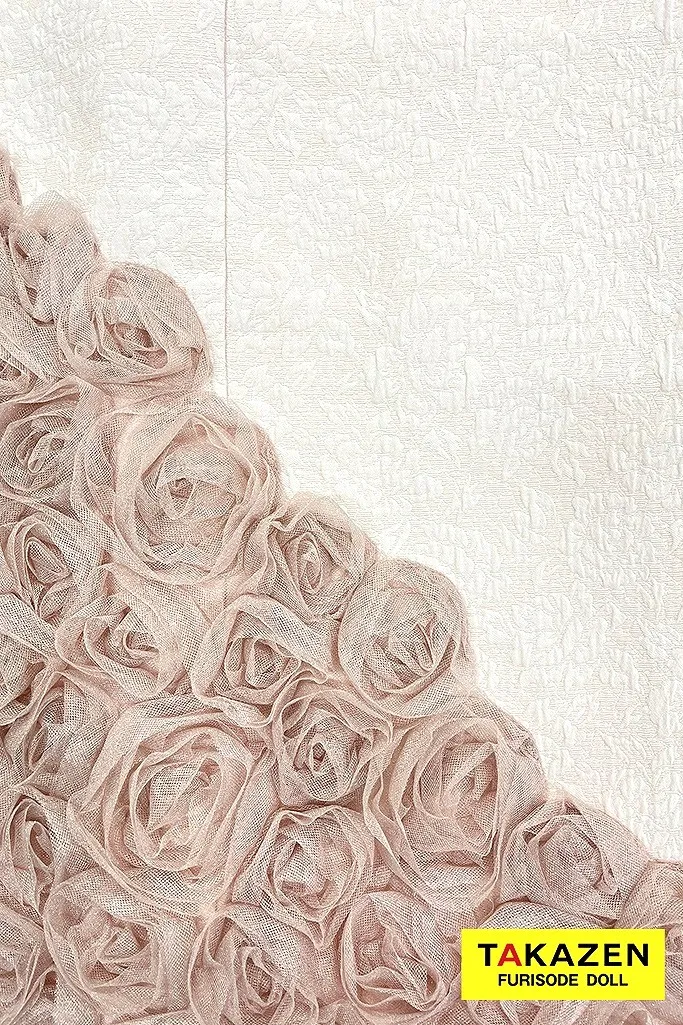 最新作ヘップバーンローズ　ピンク　薔薇付き　立体花　かわいい　エレガント　人とかぶらない　レースインナー/ブーツスタイル　伊藤桃々　ガーリーネットレンタル　　26008