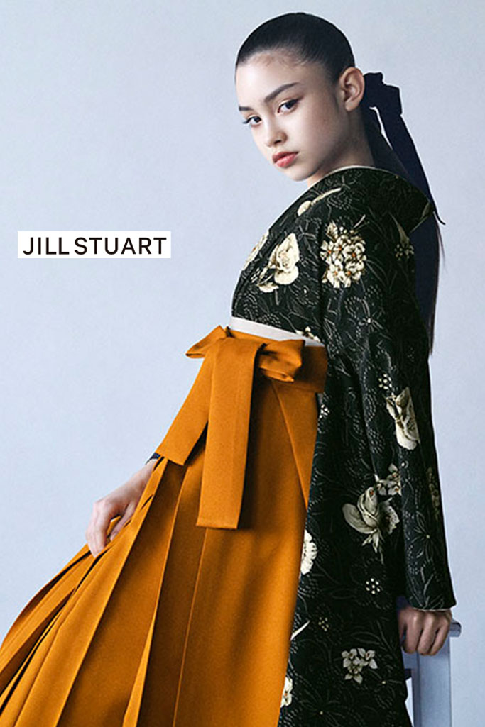 JILL STUARTブランド袴ネットレンタル　ブラック　フルール　大人っぽい　かっこいい　ブーツスタイル　洋風　きれいめ　R26050