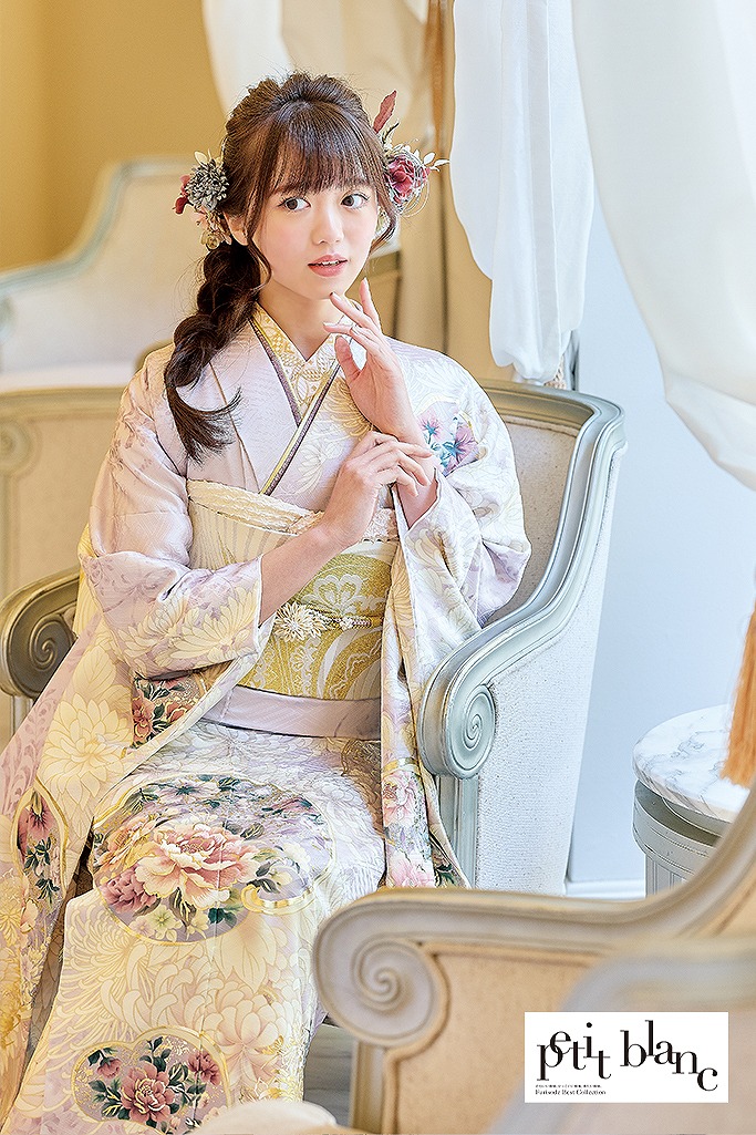 QJBJ みじかく 人気柄 モダンな乱菊 トール寸 洗える 可愛い小紋