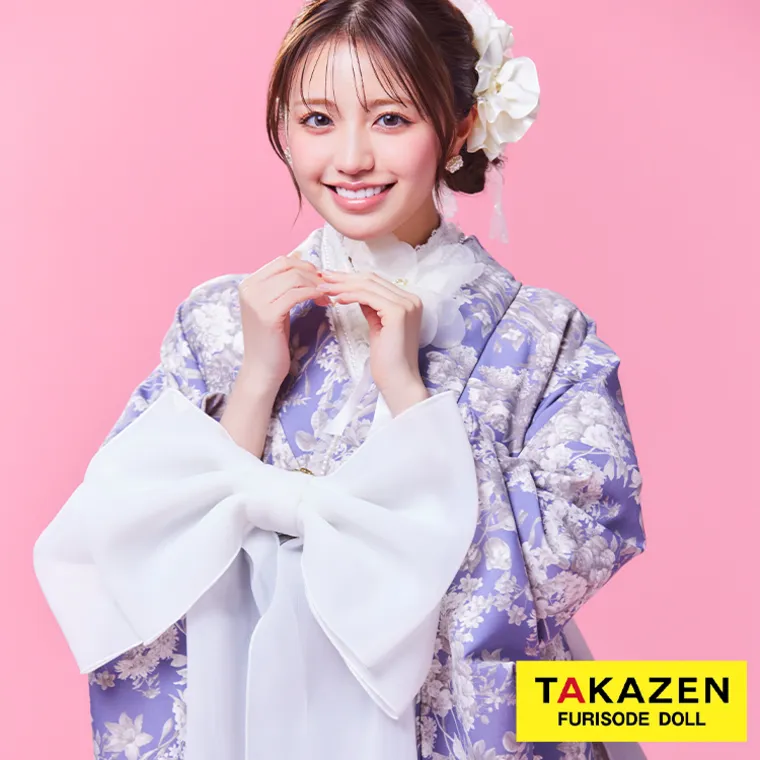 大きめ振袖/袴用リボン　白/ホワイト　かわいい　ガーリー　目立つ　華やか　写真映えする飾り　振袖・袴コーデにおすすめ　リボン4