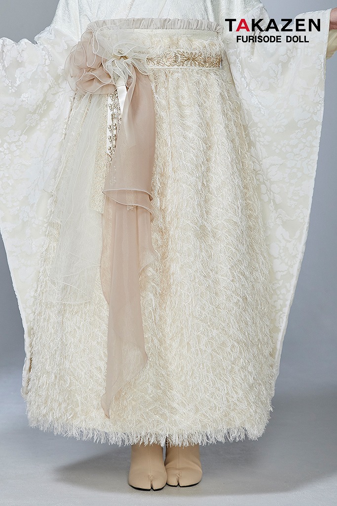 ヴィンテージスタイル オフホワイト ジャガード生地 ベルベット  