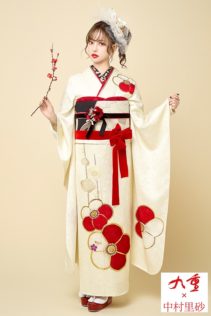 人気ワンポイントレトロ古典 九重 中村里砂 白 赤 K330 Furisode Doll 人気ワンポイントレトロ古典 九重 中村里砂 白 赤 K330 Furisode Doll