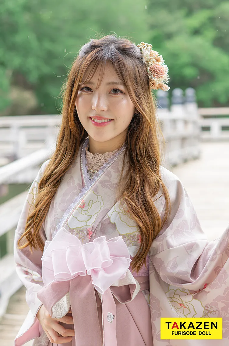 くすみカラーガーリー　ピンク/かわいい　薔薇柄　フェミニン　おしゃれ　かわいい　トレンド袴ネットレンタル　ブーツスタイル　R25008