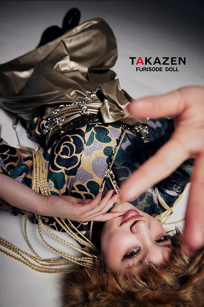 ヴィンテージスタイル　カーキ　迷彩柄/バラ柄/カモフラ柄　ストリート　ブーツコーデ　かっこいい　おしゃれ　HIROCK/ハイロックコラボ袴ネットレンタル　GH8