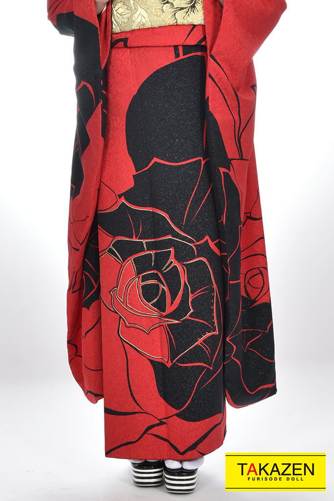 大人気おしゃれシンプル大柄モード 大きなバラ柄 黒 赤 Yk0054 全国対応 振袖通販レンタルならフリソデドール By Takazen 成人式振り袖 卒業式袴レンタルno 1 大人気おしゃれシンプル大柄モード 大きなバラ柄 黒 赤 Yk0054 全国対応 振袖通販レンタルならフリソデドール By Takazen 成人式振り袖 卒業式袴レンタルno 1
