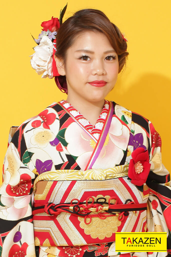 個性的おしゃれレトロモダン 可愛い流行り あきちゃんコーデ 308 Furisode Doll