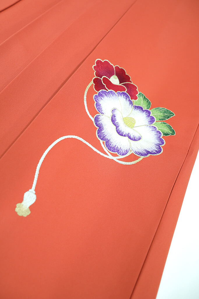 レトロ古典　クリーム/ピンク　花柄/万寿菊　トレンド　モダン　人気　淡い色袴ネットレンタル　R32013