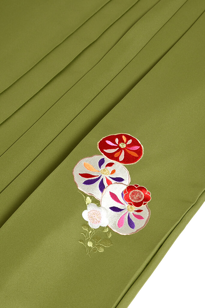 レトロキュート　クリーム/ピンク/白/オレンジ　花柄　可愛らしい　華やか　上品　かわいい袴ネットレンタル　R31025
