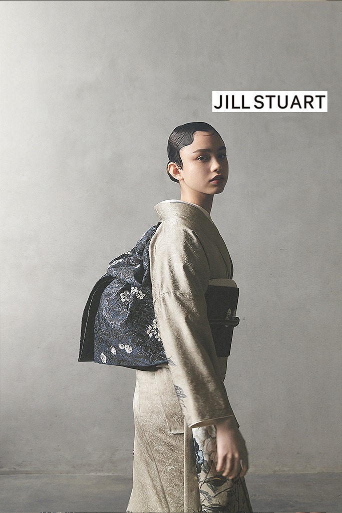 JILL STUARTブランド振袖ネットレンタル　アッシュグレー/ダスティーカラー　クチナシ　シンプル　大人っぽい　シック　くすみカラー　K1124