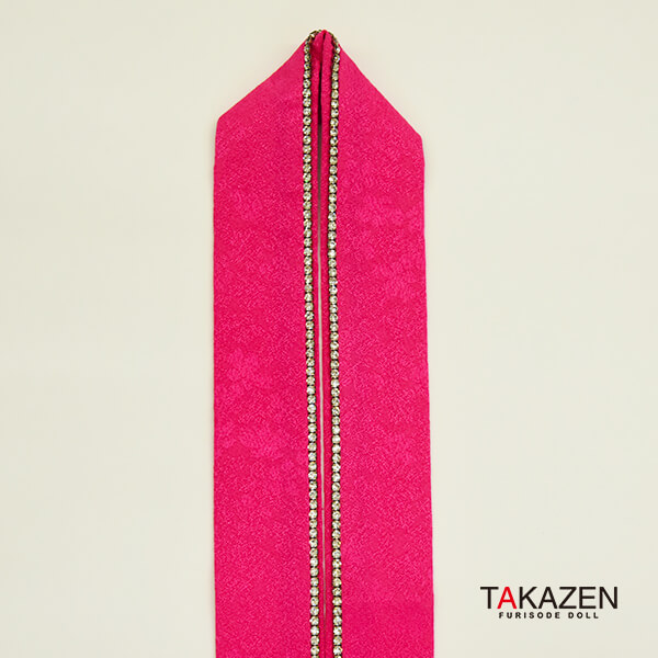 キラキラストーン重ね衿ネットレンタル　黒/ピンク/白/赤(6種類)