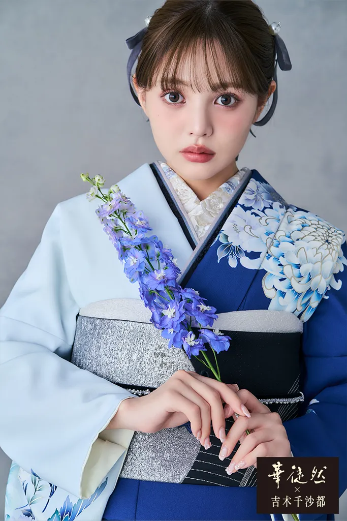 Ohih♡soy　着物一式　小物・かんざし付　音符織柄　定価50万以上 プレミアム古典 赤 吉澤織物/最高級金彩手描友禅 柄小さめ 清楚