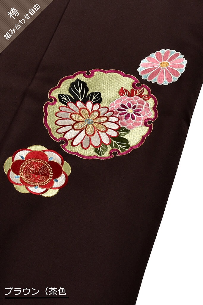 アンティークレトロ　赤/黒　幾何学模様　個性的　おしゃれな着こなし　モダン袴ネットレンタル　R32012