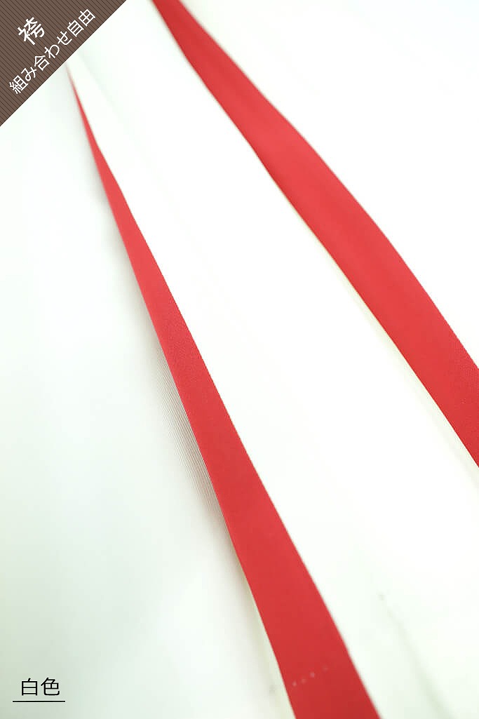 レトロポップ　赤/黒/白/ピンク　目立つ大人気袴ネットレンタル(かっこいいボタン柄)　R32023