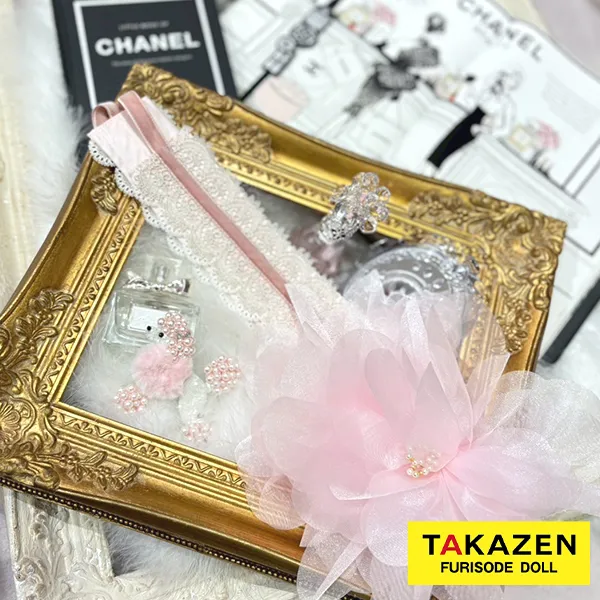 おしゃれ帯締め通販　シフォンフラワー　黒　レース　かわいい　ワンホンスタイル　帯締め54