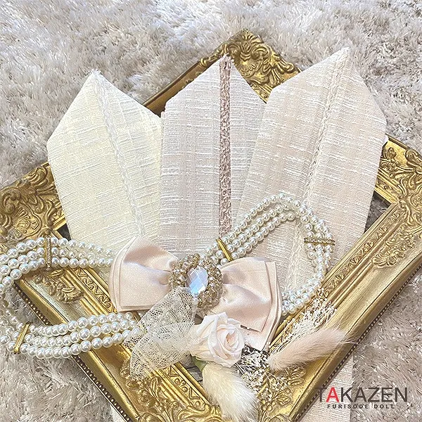 最旬ツイードエレガント重ね衿ネットレンタル　ピンク/ベージュ/クリーム(3種類)