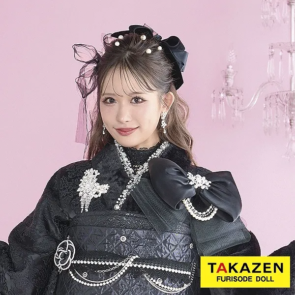 レースインナーネットレンタル(レース素材つけ襟単品レンタル)　ブラック　おしゃれ