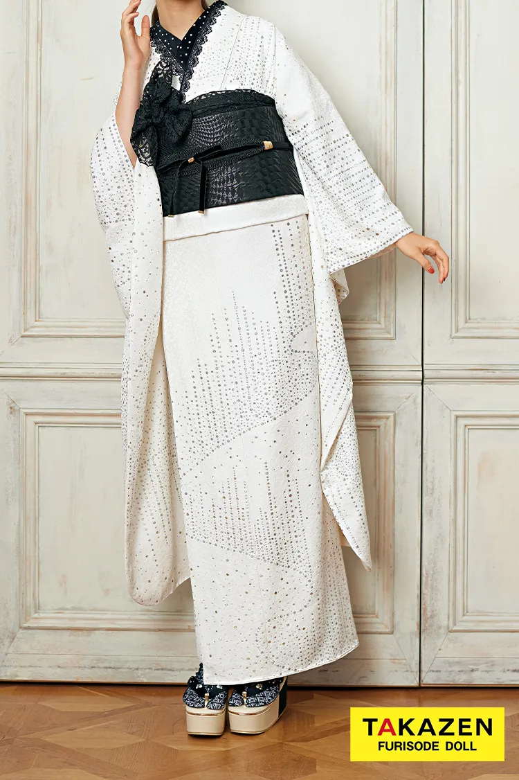 レトロ　白/ホワイト　無地　シンプル　キラキラ　ラメ入り　個性的　23038