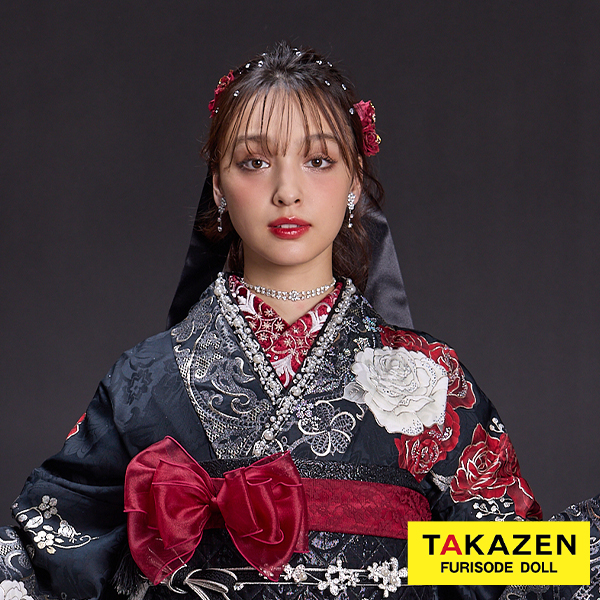 パール付き重ね衿ネットレンタル　黒/白　キラキラ　可愛い　目立つ　オシャレ小物