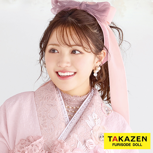 おしゃれ重ね衿通販　ピンク/白/黒　花パーツ付　キラキラ　かわいい　重ね衿46