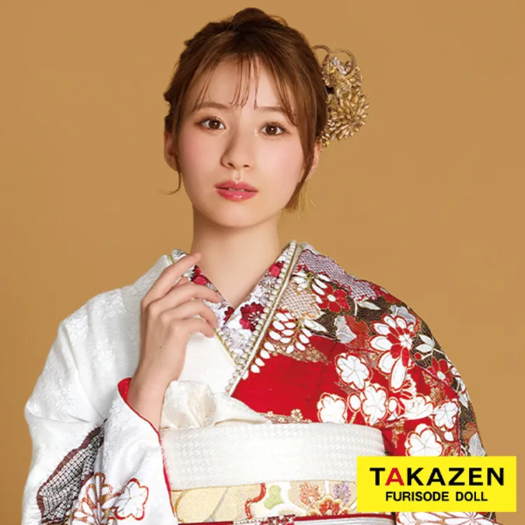 古典半衿通販　和柄　赤/白　清楚　刺繍　高級感　きれいめ　半襟71