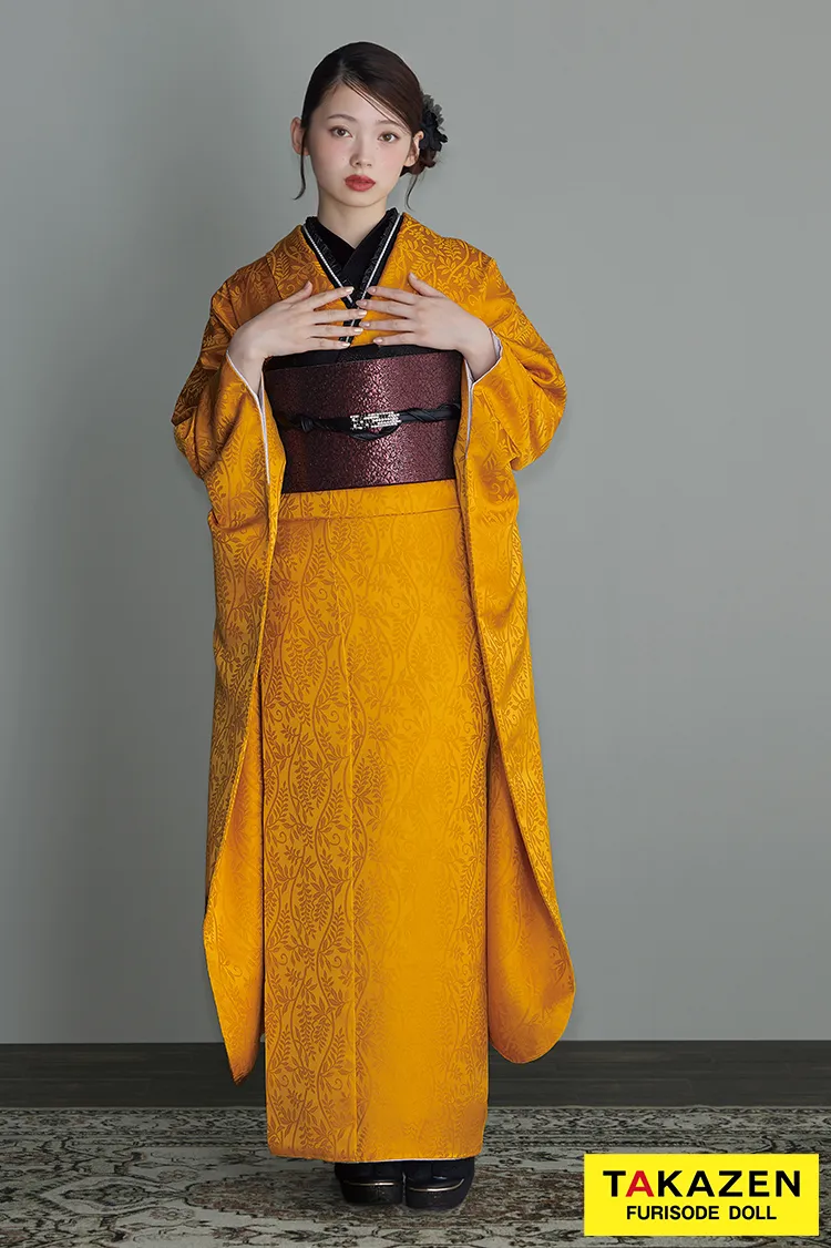 ヴィンテージスタイル　からし/マスタード/ビタミンカラー　無地　シンプル　個性派　目立つ　かぶらない　派手　ブーツコーデ　南琴奈　26063