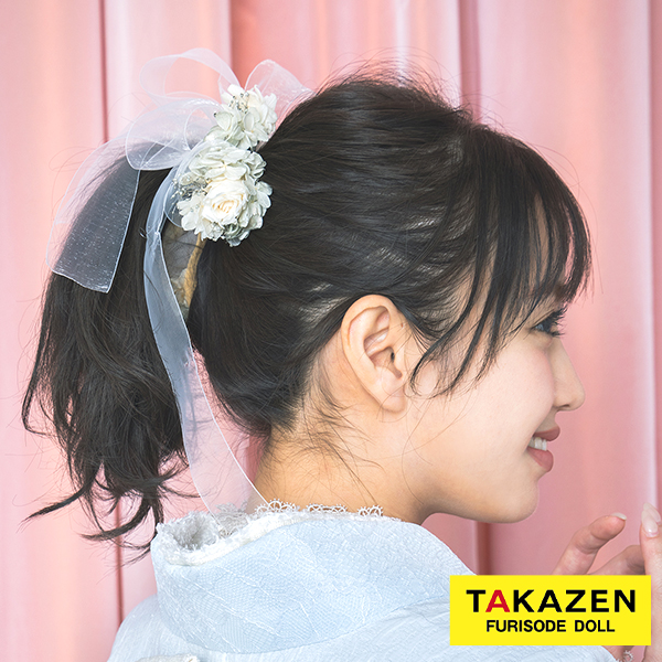 淡色かわいいくすみ髪飾り通販　白/ベージュ