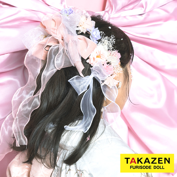組み合わせ自由　バラ髪飾り　ヘアアクセサリーセット通販　ピンク