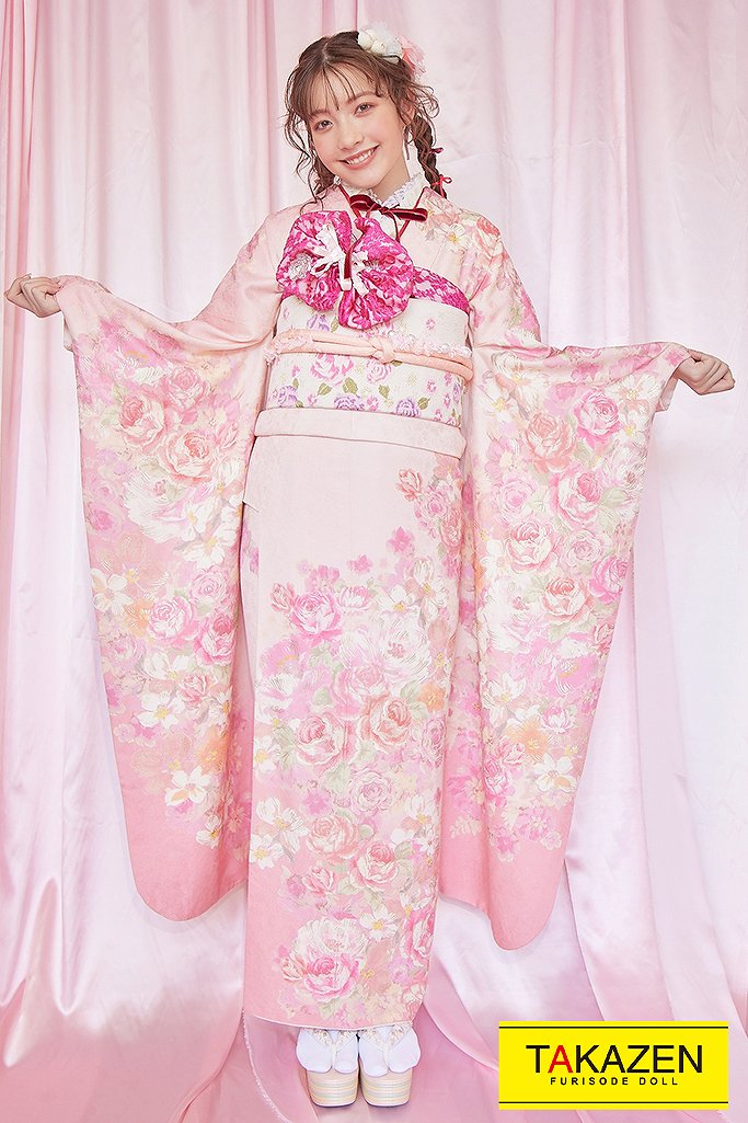 キュートガーリー 淡色 ピンク 人気 ゆるふわ 可愛い リズリサブランド振袖ネットレンタル Lizlisa ゆめかわいい 全国対応 振袖 袴通販レンタルならfurisode Doll フリソデドール By Takazen 成人式振袖 卒業式袴ecレンタルno 1