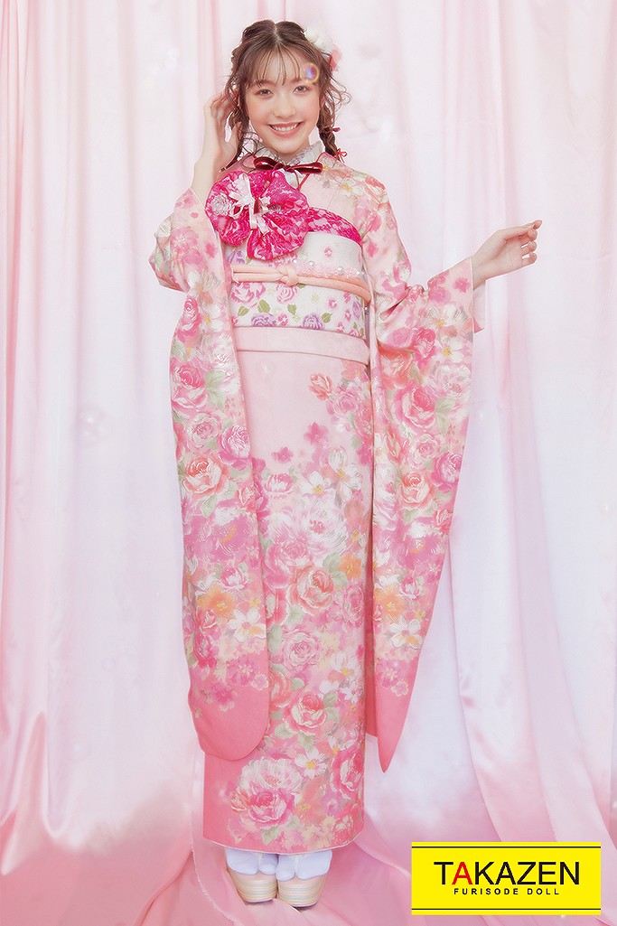 キュートガーリー 淡色 ピンク 人気 ゆるふわ 可愛い リズリサブランド振袖ネットレンタル Lizlisa ゆめかわいい 全国対応 振袖 袴通販レンタルならfurisode Doll フリソデドール By Takazen 成人式振袖 卒業式袴ecレンタルno 1