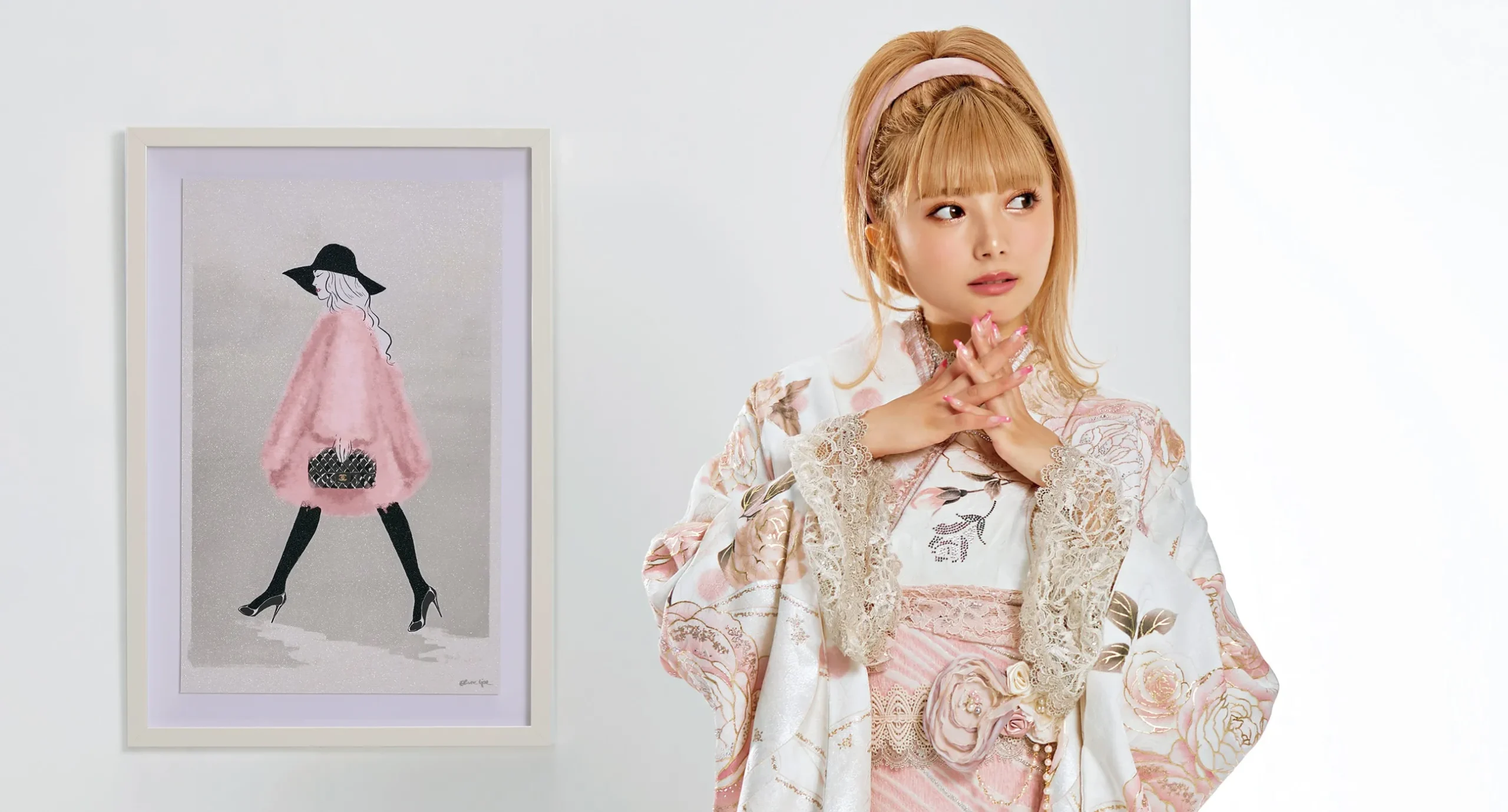 【安斉かれん×ヘップバーン】可愛い女の子におすすめのドレッシーな振袖♡ ハイブランド好きにはたまらないだれとも被らないオリジナルな振袖。