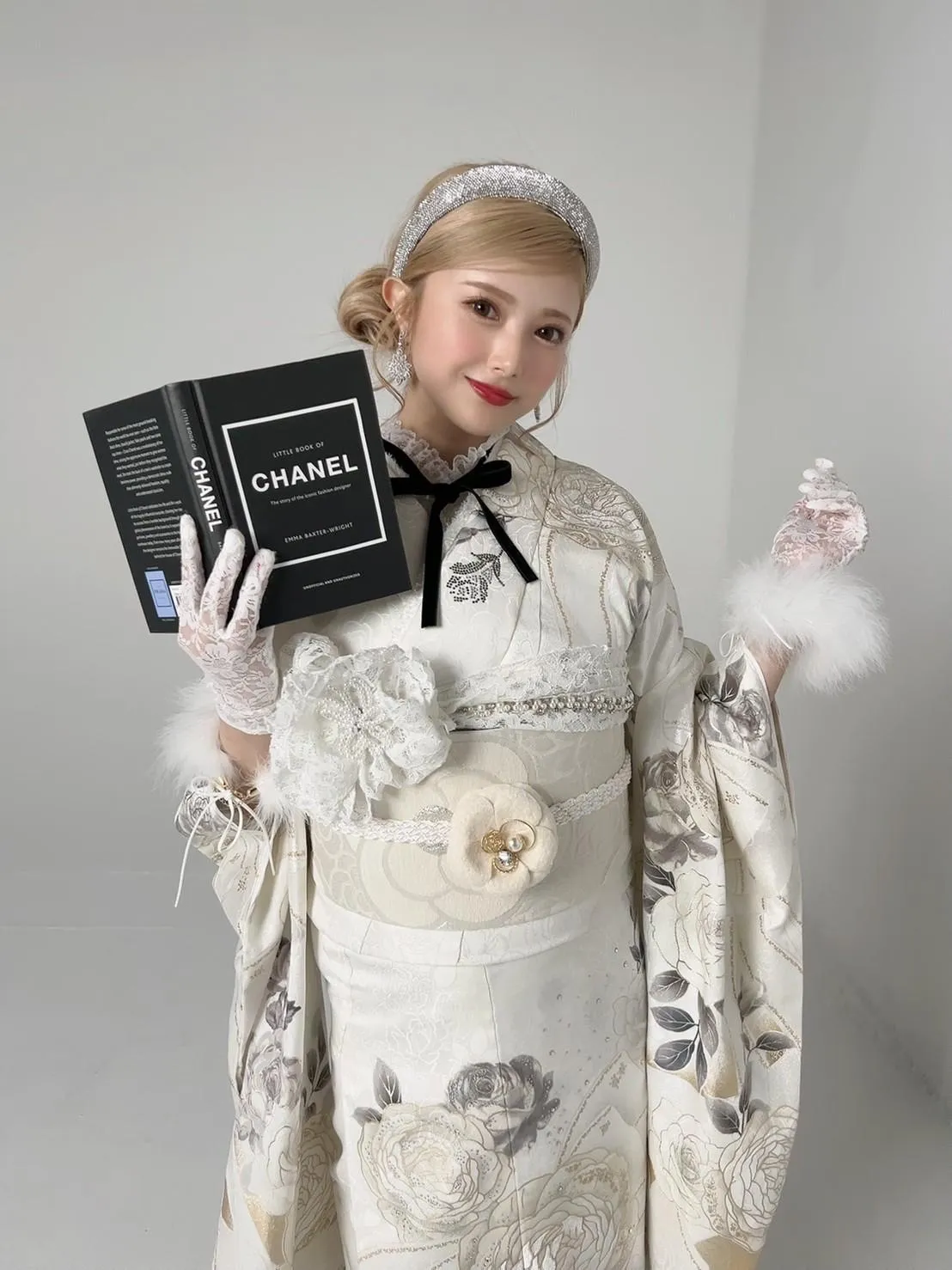 成人式　振袖　安斉かれん　オフショット　かわいい　CHANEL