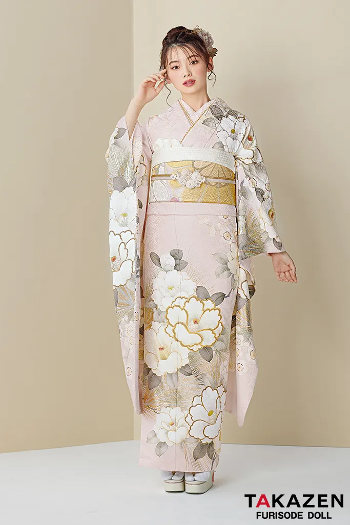 振袖　ネットレンタル　古典柄　結婚式