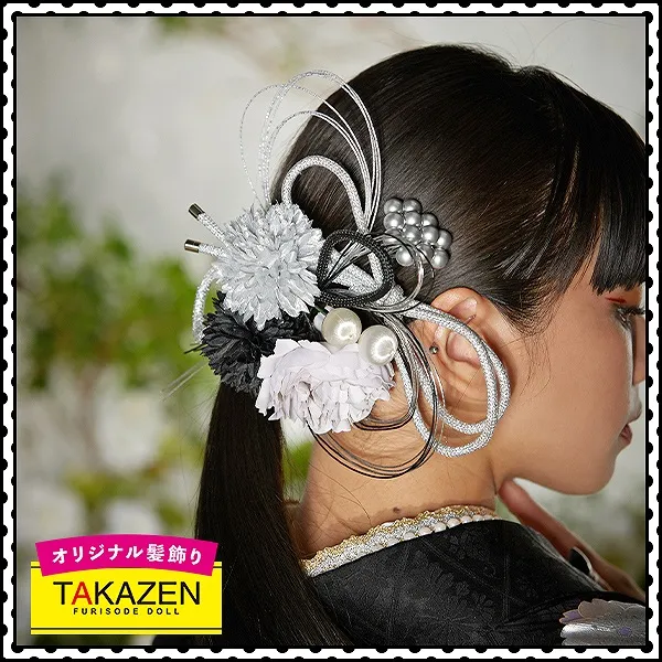 卒業式前撮り　袴前撮り　成人式前撮り　髪飾り　ヘアアレンジ