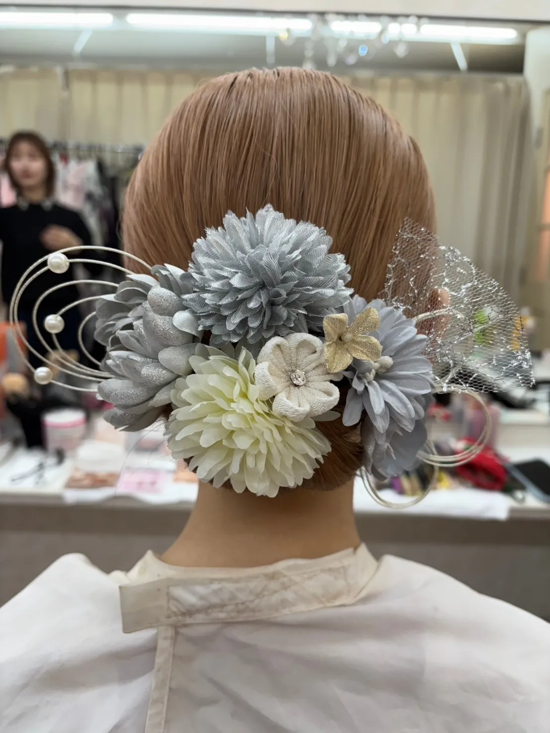 成人式　レンタル　振袖　前撮り　ヘアアレンジ　ヘアアクセサリー