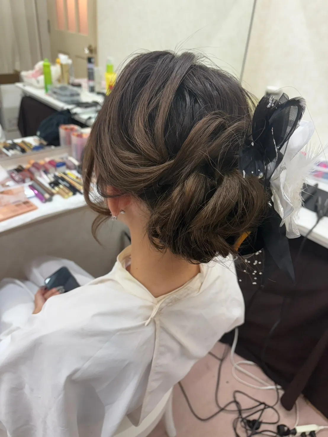 成人式　レンタル　振袖　前撮り　ヘアアレンジ　ヘアアクセサリー