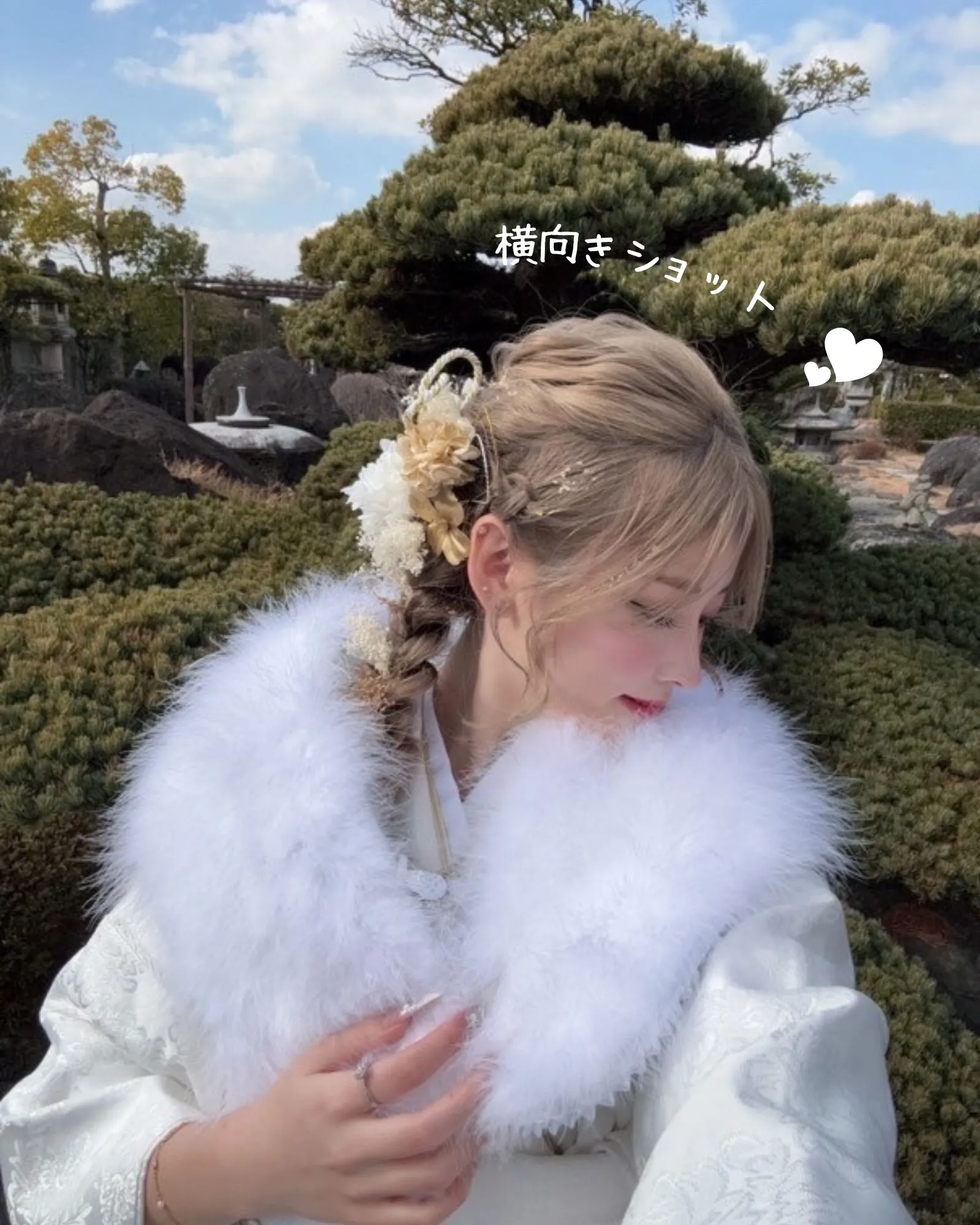 成人式当日　盛れる写真　かわいい　振袖