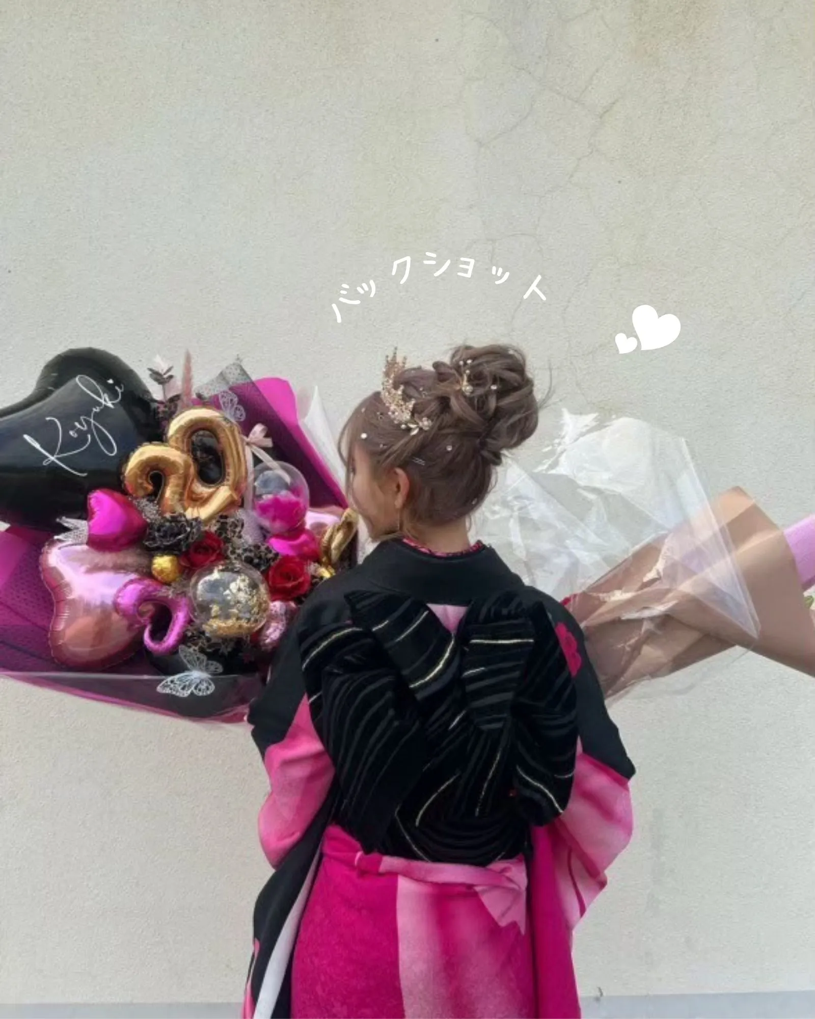 成人式当日　盛れる写真　かわいい　振袖
