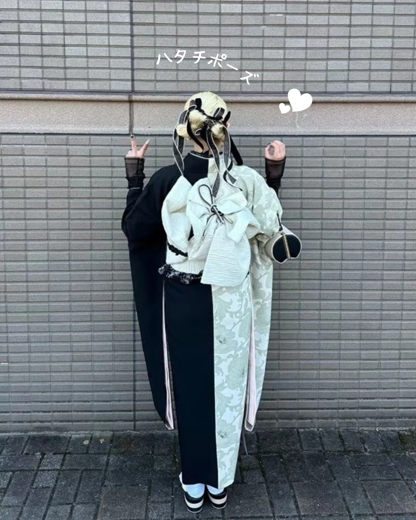成人式当日　盛れる写真　かわいい　振袖