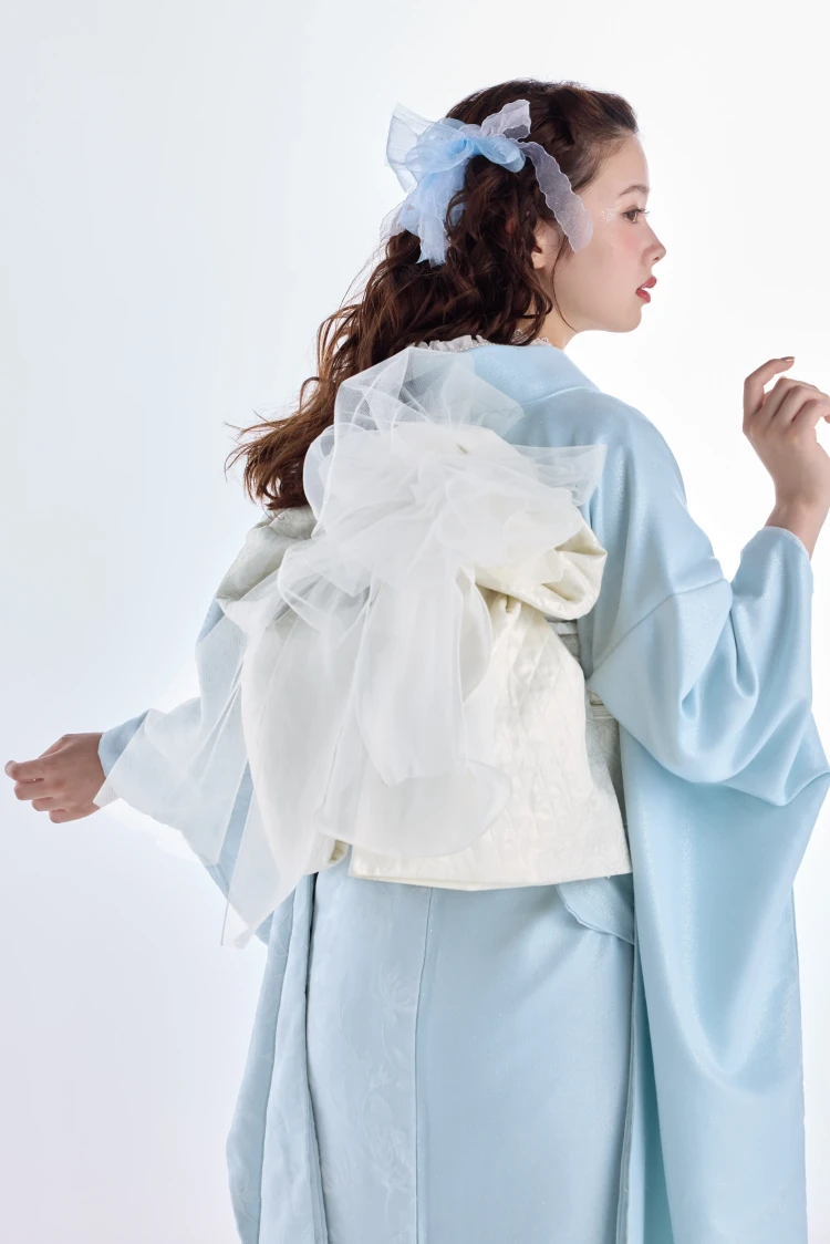 成人式振袖ネットレンタル　ヴィンテージスタイル　すっきり　シンプル