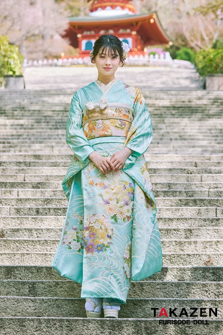 成人式振袖　通販　はんなり　上品　吉澤織物