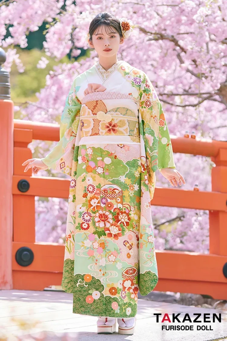 成人式振袖　通販　はんなり　上品　吉澤織物