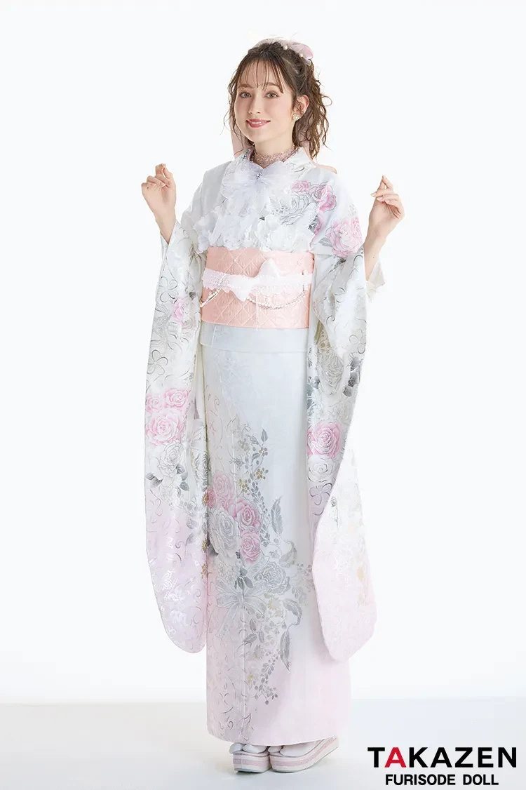 成人式振袖レンタル　EC　HEPBURNシリーズのROSE振袖