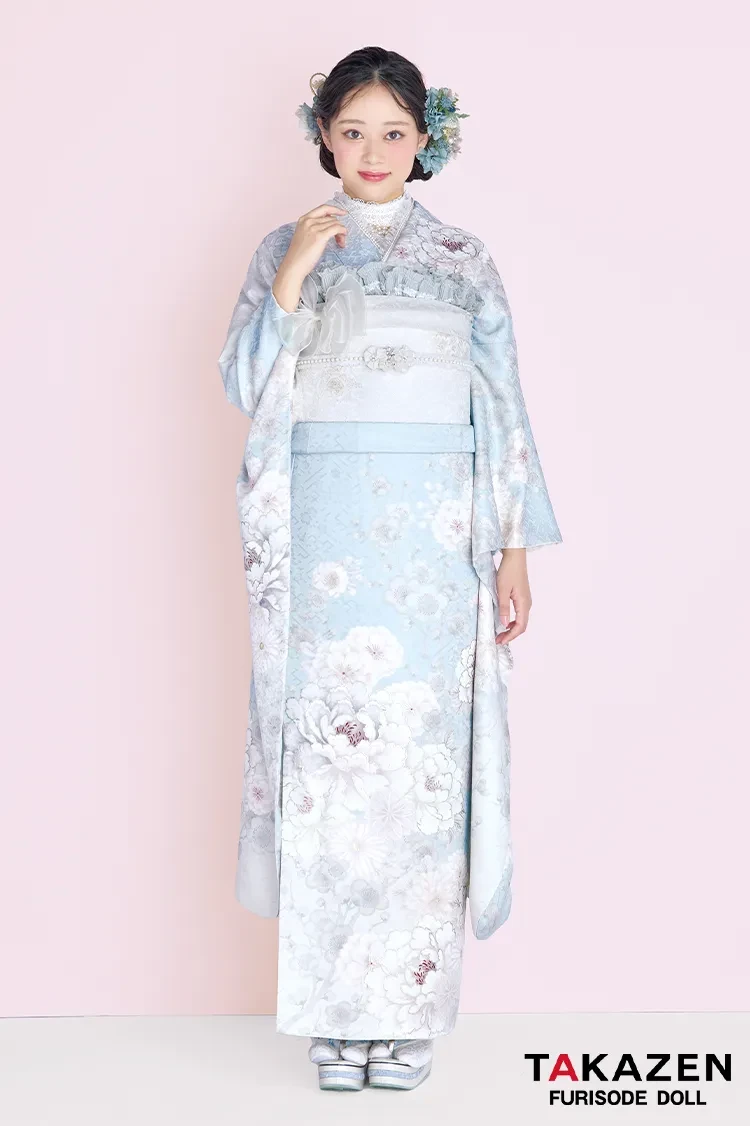 成人式　振袖　ネットレンタル　くすみカラー　かわいい