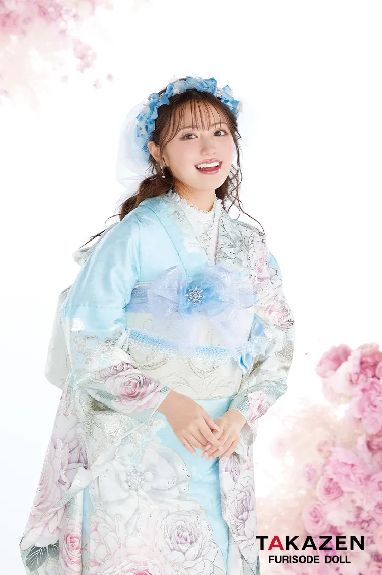 成人式　振袖ネットレンタル　ピンク　かわいい　コスメカラー　新作振袖