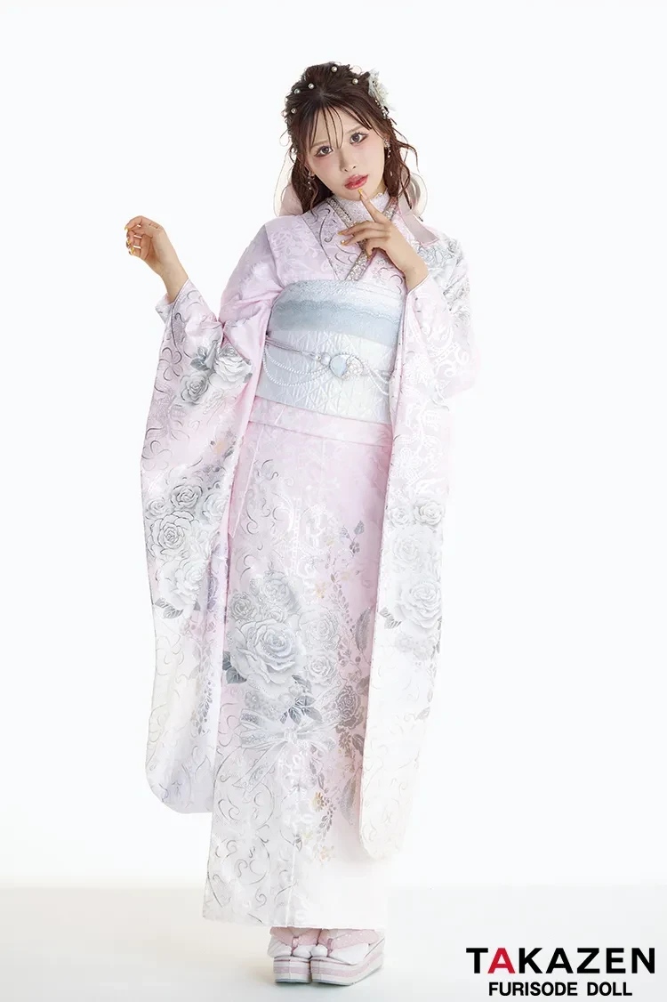 成人式振袖レンタル　EC　HEPBURNシリーズのROSE振袖