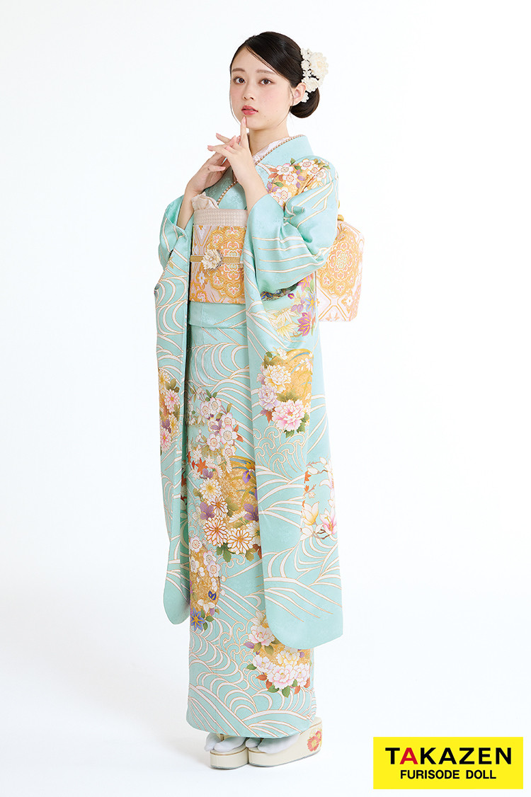 正統派　振袖　ブルべ夏　サマータイプ